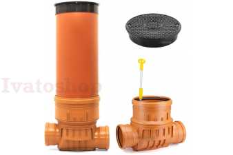 KARMAT revízna šachta so spätnou klapkou DN315/160 x 1500mm komín Obrázok pre KARMAT revízna šachta so spätnou klapkou DN315/160 x 1500mm komín