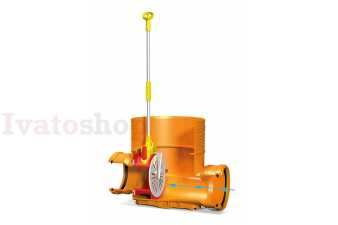 KARMAT šachtové dno so spätnou klapkou DN 400/160 priebežné Obrázok pre KARMAT šachtové dno so spätnou klapkou DN 400/160 priebežné